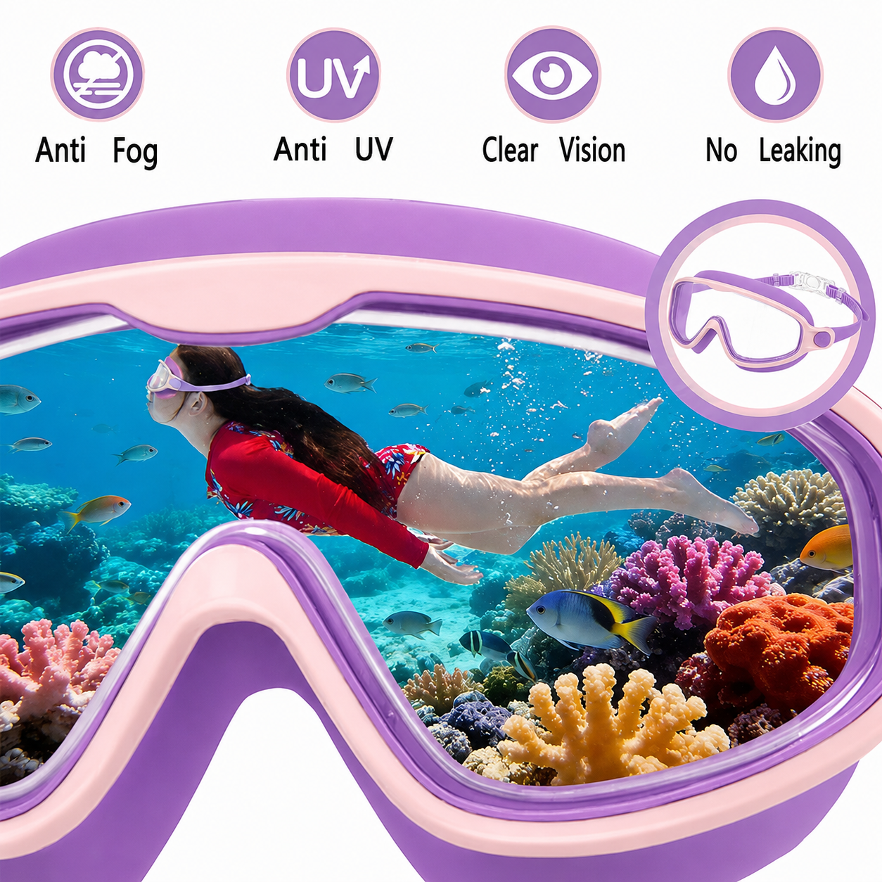 Aquiva™ Clip-On Swim Goggles