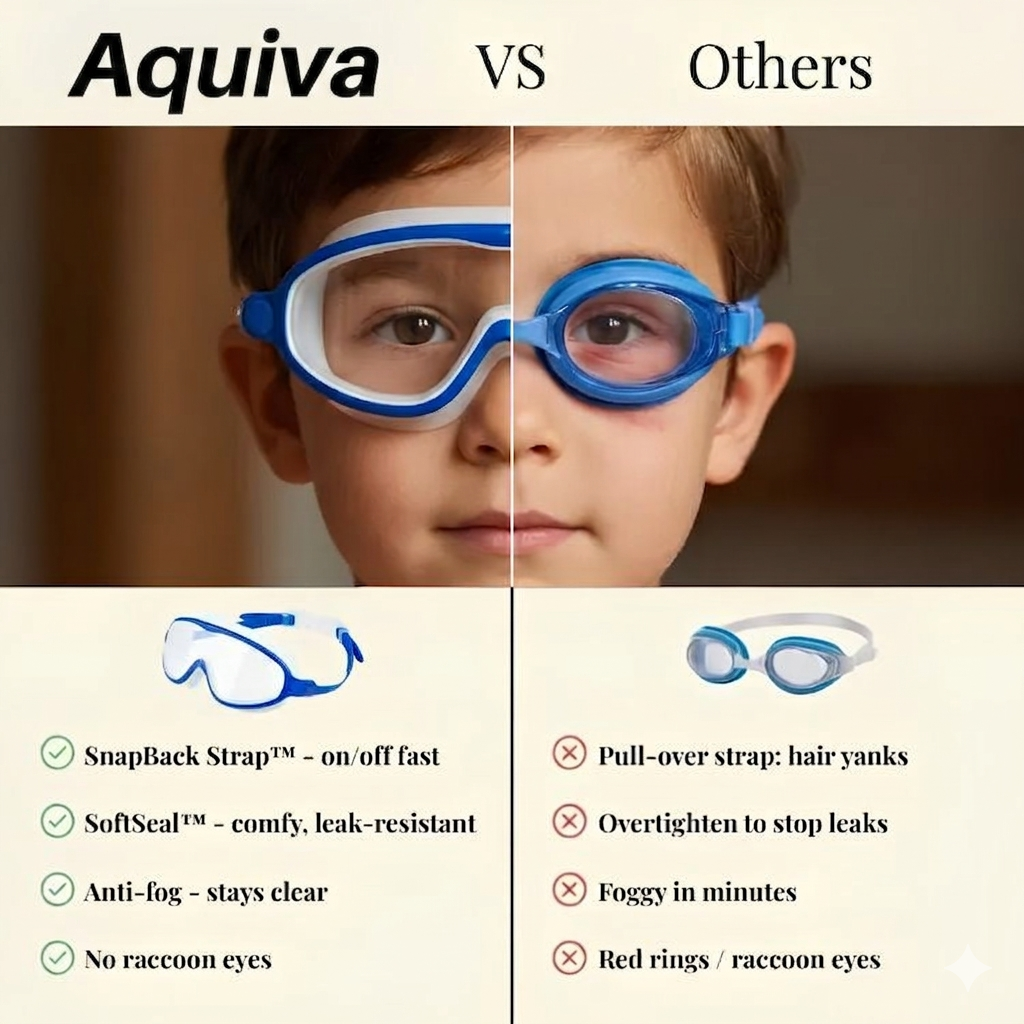 Aquiva™ Clip-On Swim Goggles