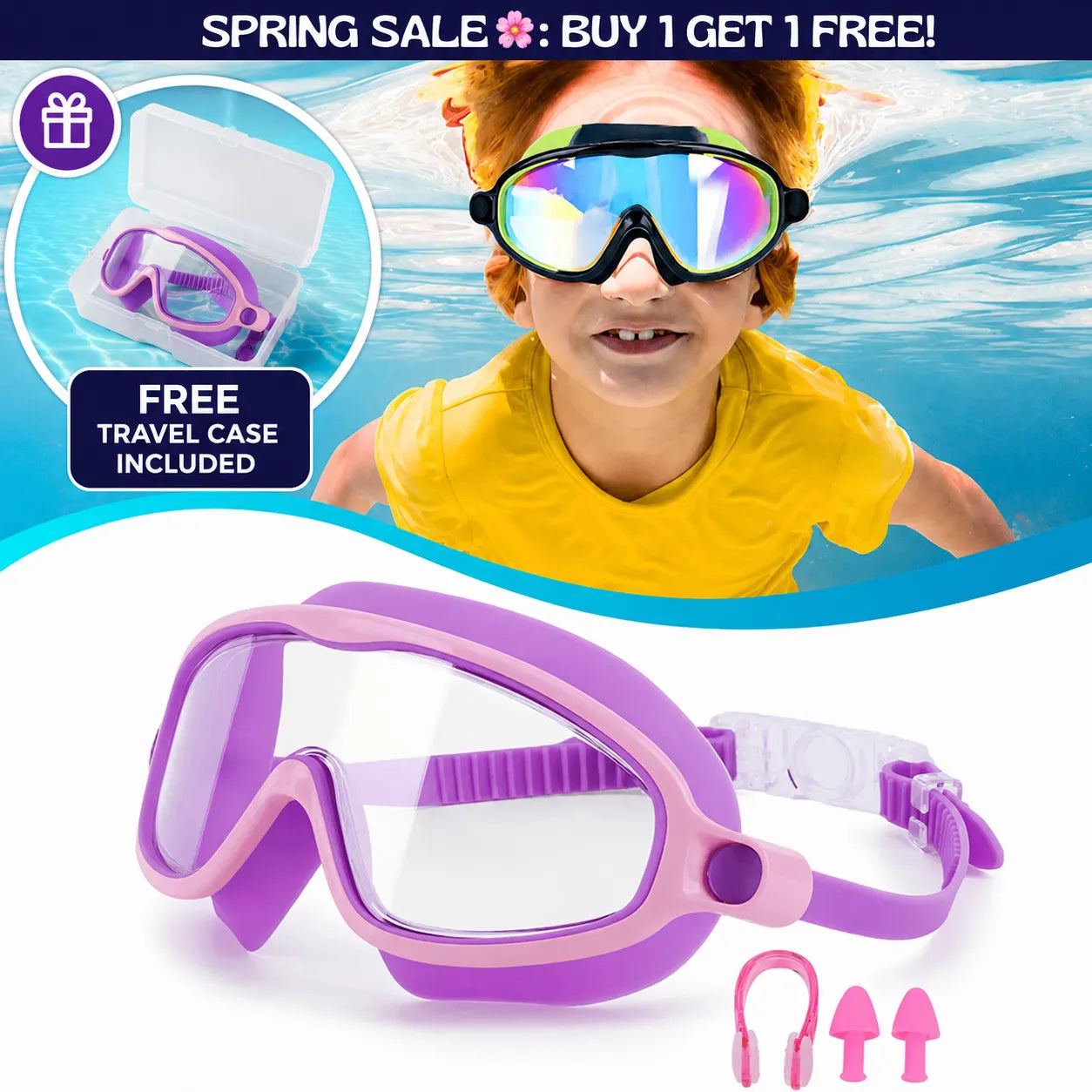 Aquiva™ Clip-On Swim Goggles